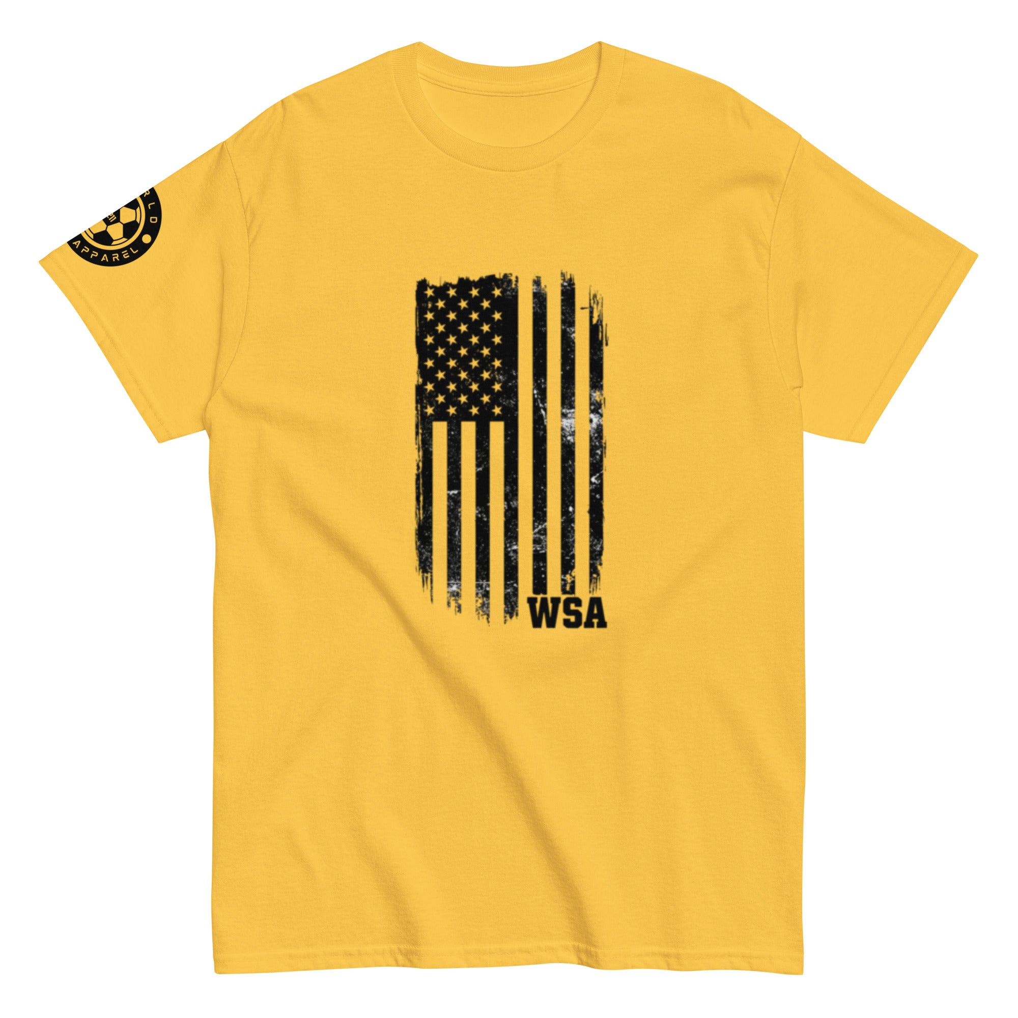 Camiseta con la bandera blanca y negra del Mundial de EE. UU. 2026 - Camiseta unisex de fútbol americano