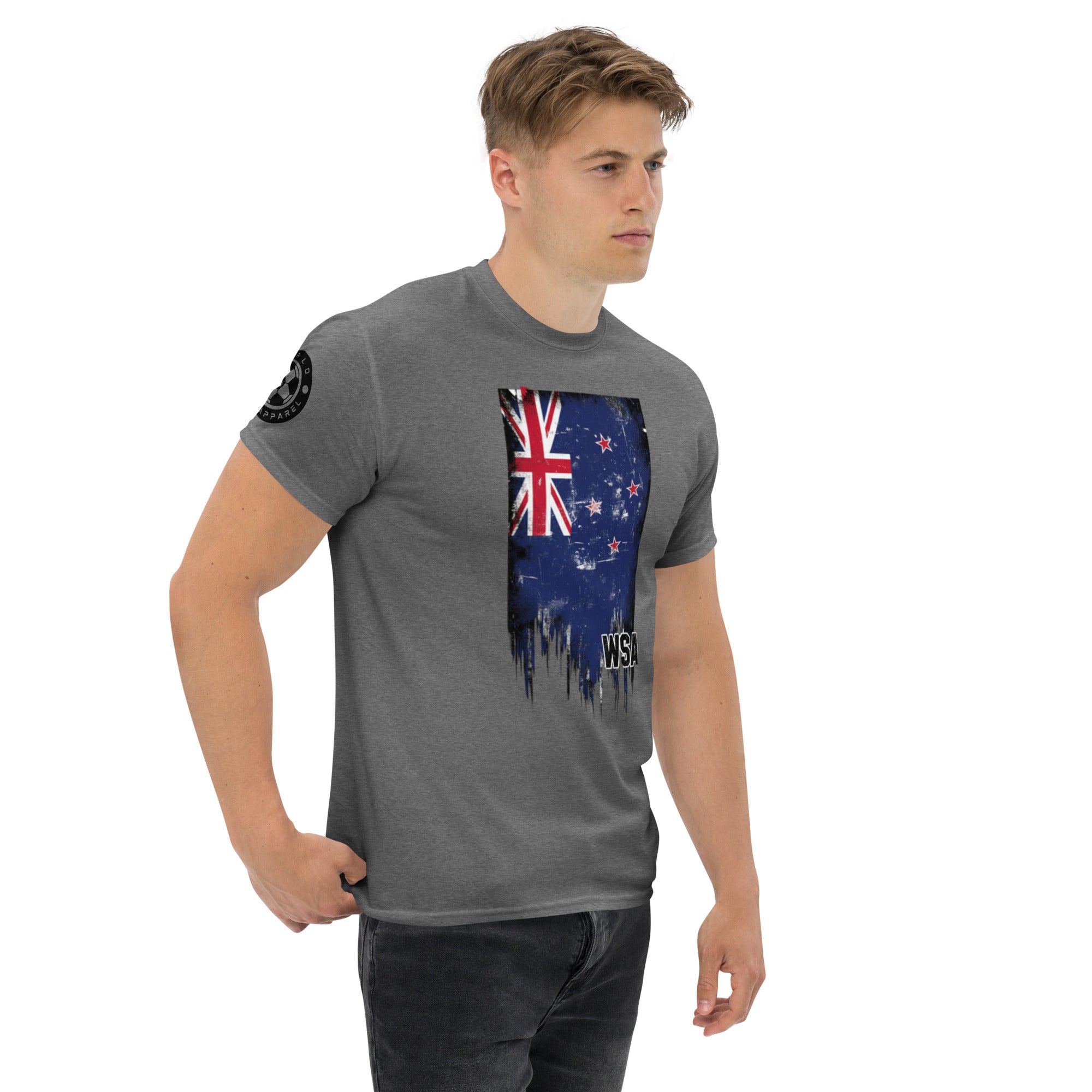 Camiseta con la bandera desgastada de Nueva Zelanda del Mundial 2026 - Camiseta clásica unisex
