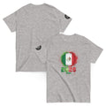 Gray t-shirt with Mexican flag design and '2026 WSA' text on a white background