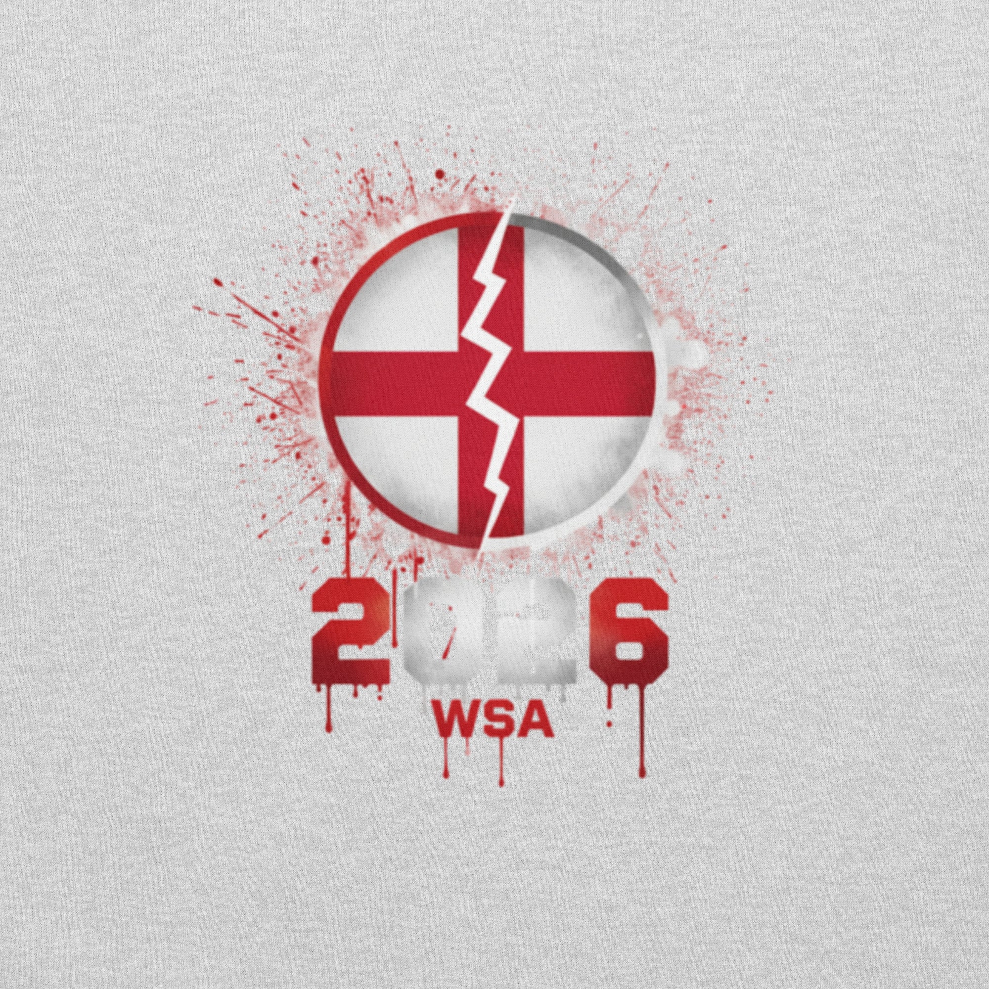 Design with a red and white circle, lightning bolt, and '2016 WSA' text on a light gray background.