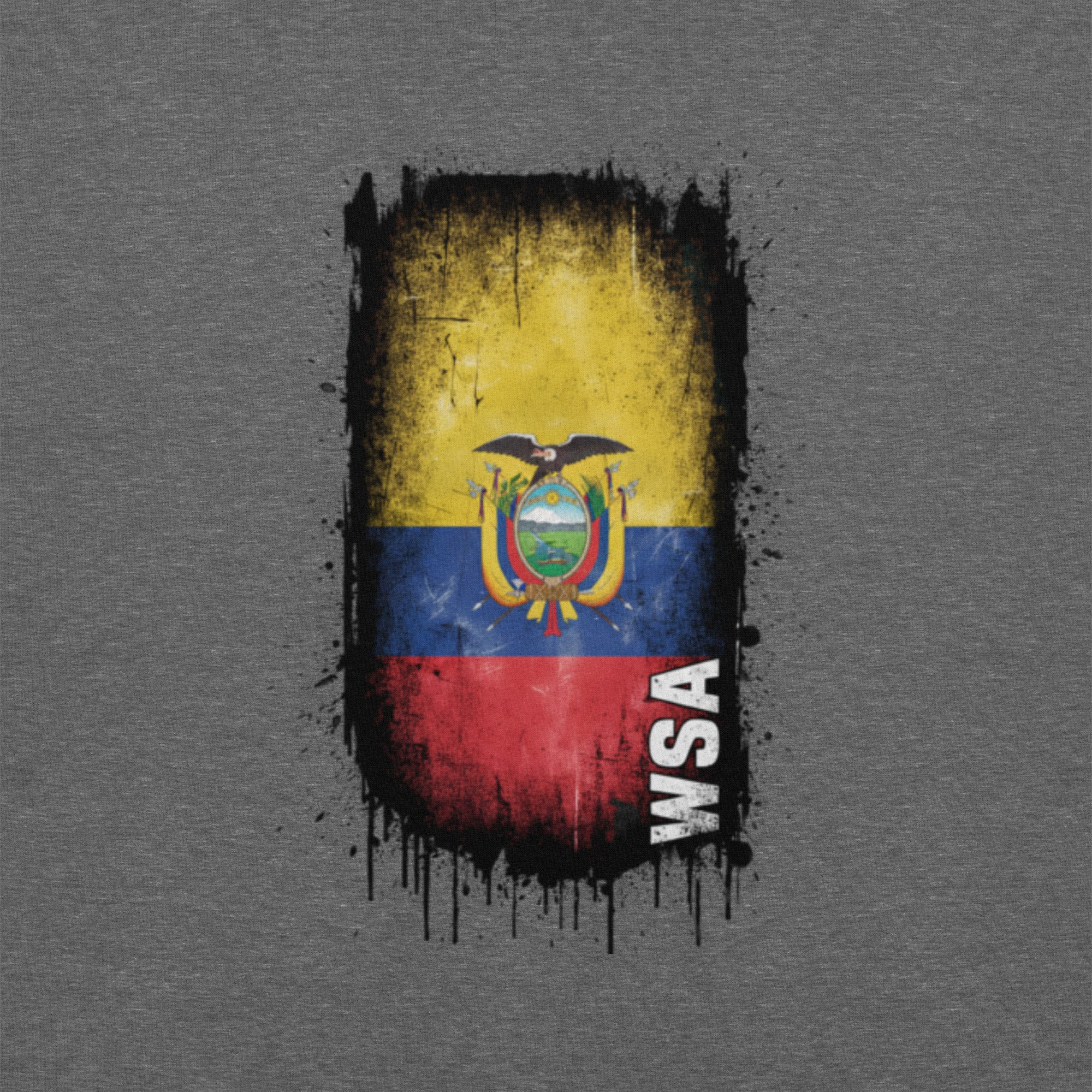 Flag design with 'WSA' on a gray background