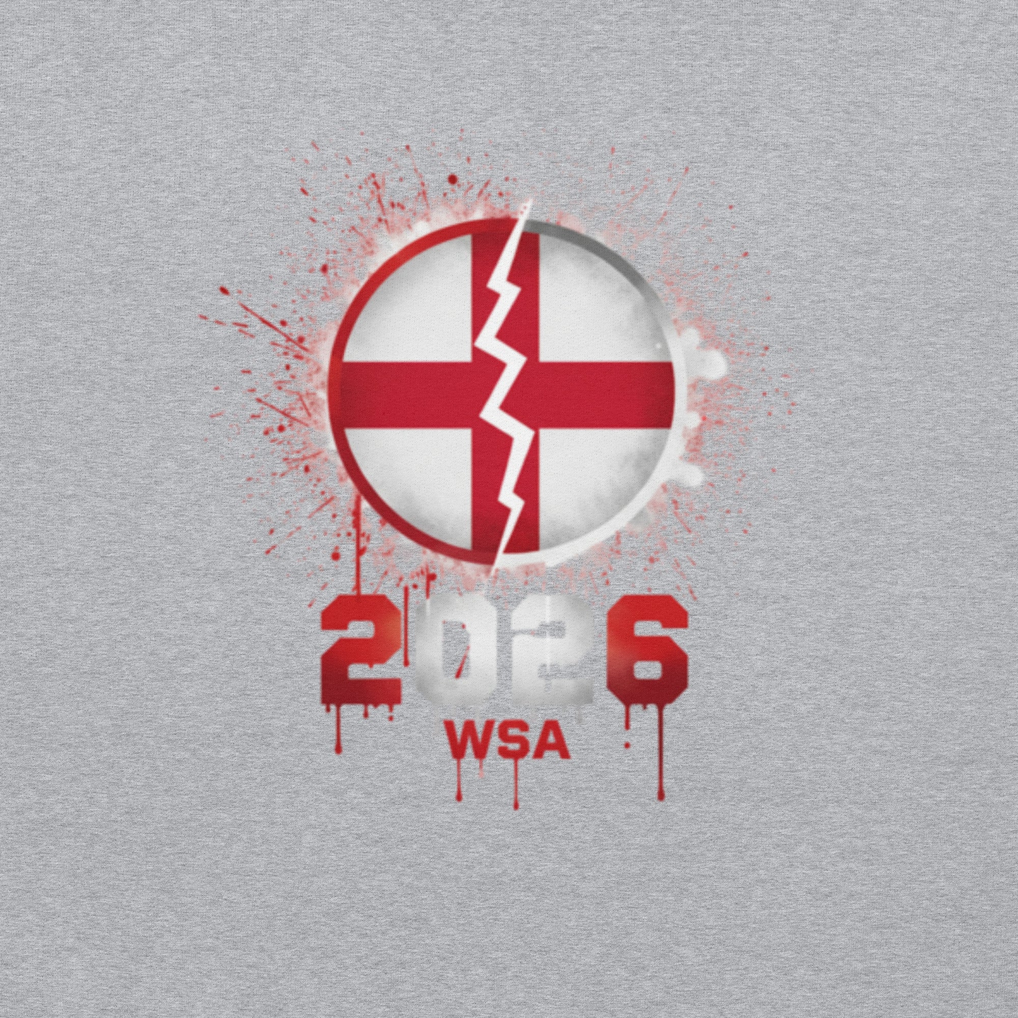 Design with a red and white emblem and '2016 WSA' text on a gray background