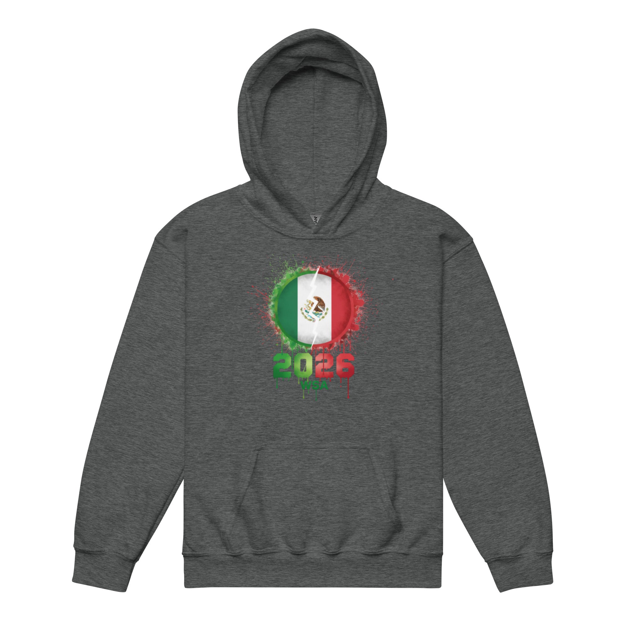 Mexico World Cup 2026 Youth hoodie Dark heather