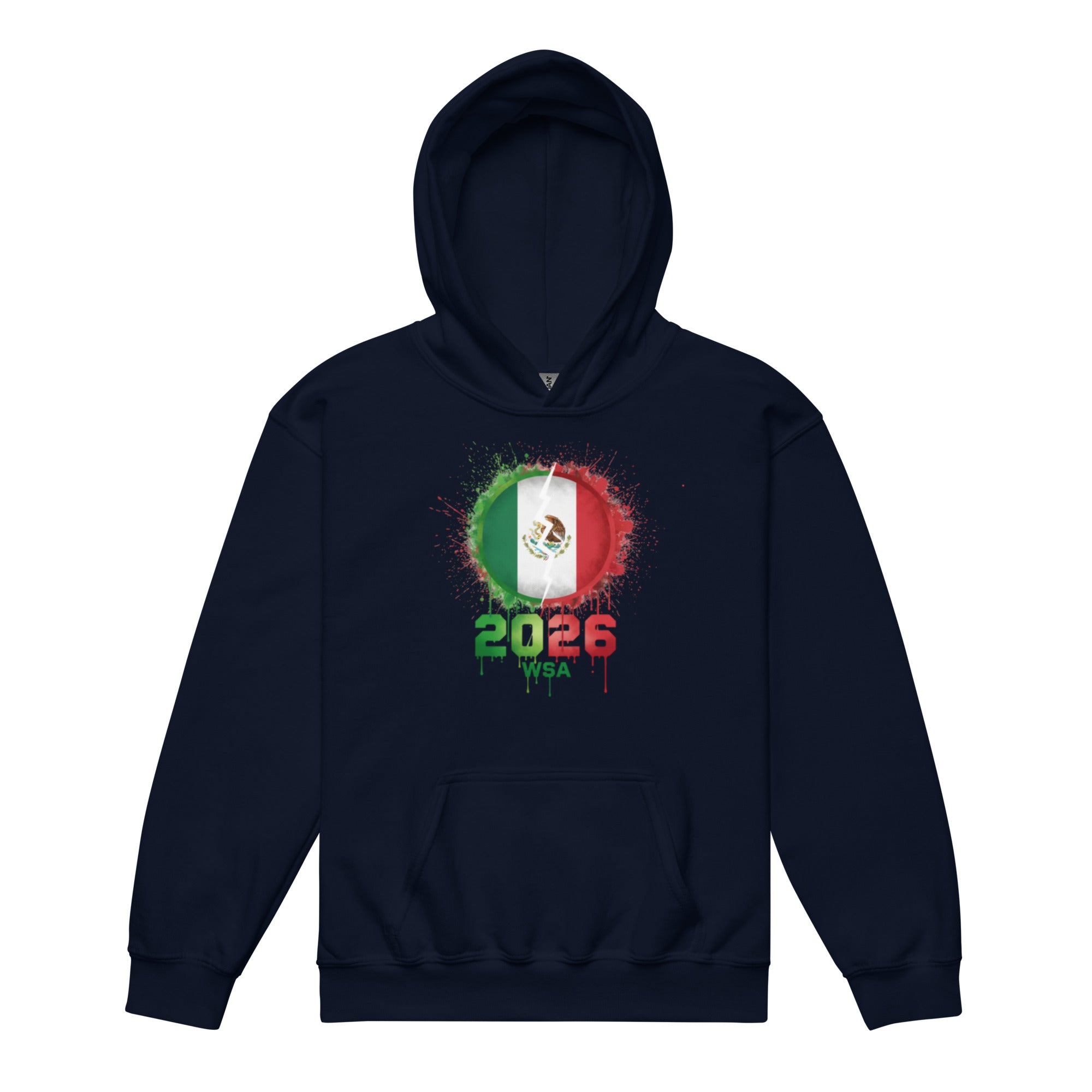 Mexico World Cup 2026 Youth hoodie Navy Blue