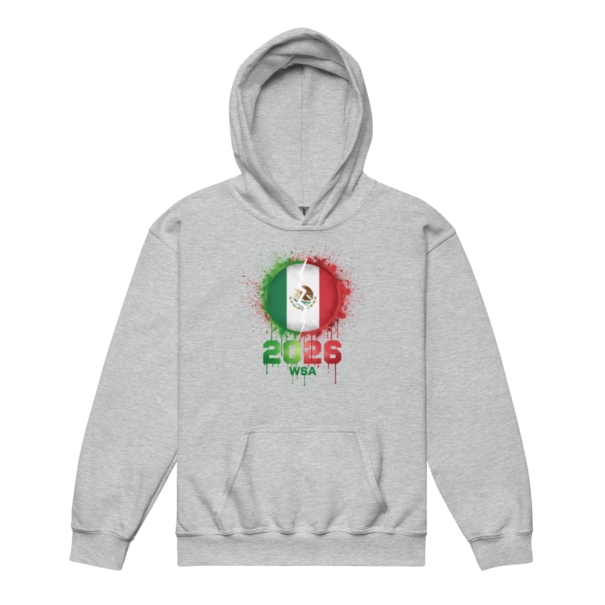 Mexico World Cup 2026 Youth hoodie Sport Grey